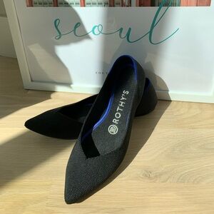 Rothy’s The Point Black Solid Flats
